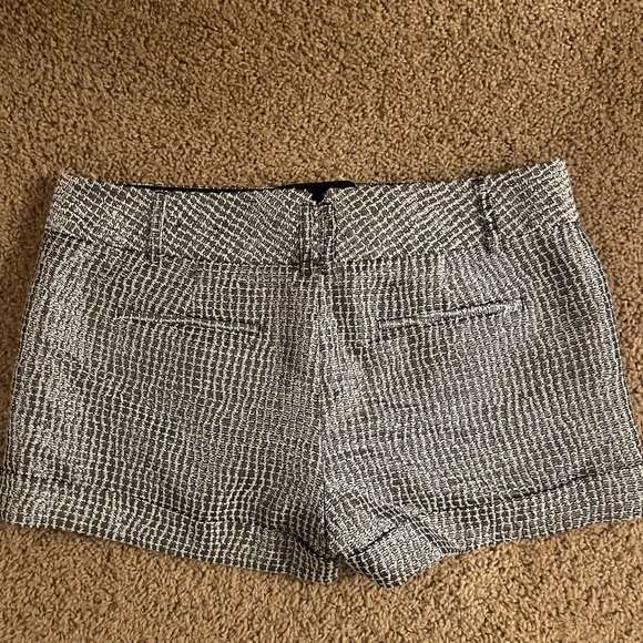 Silver  sparkle express short dress shorts - Picture 2 of 3